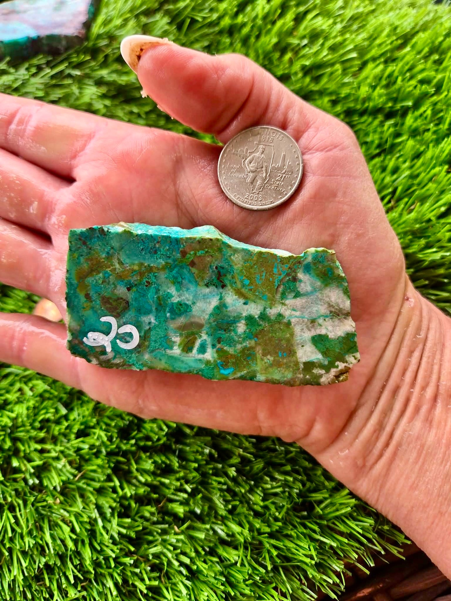 Globe Chrysocolla Slab 17-22