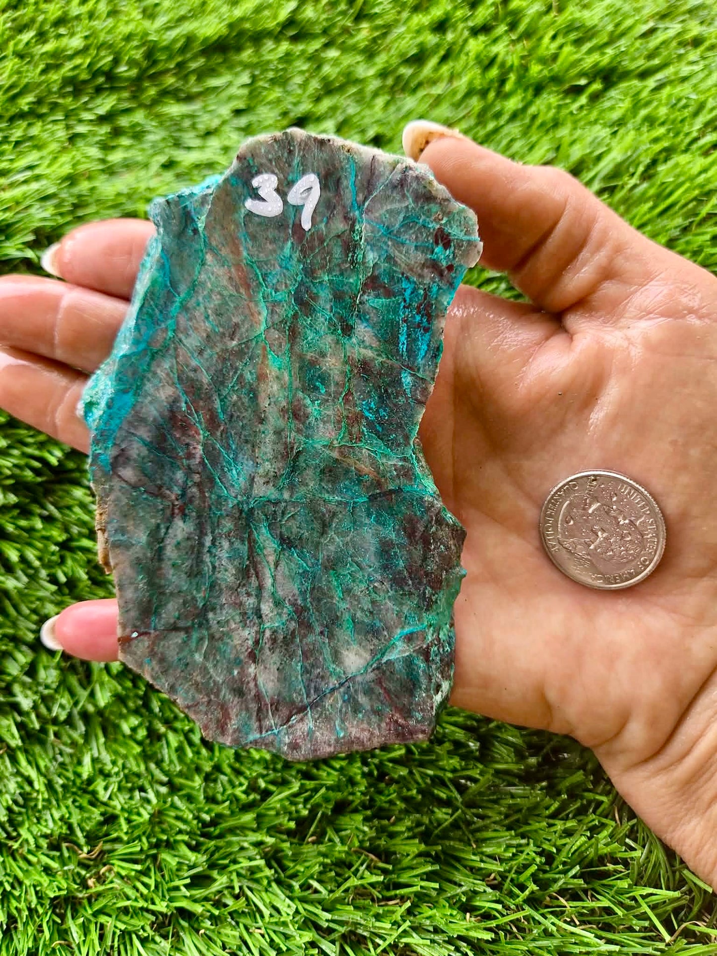 Globe Chrysocolla Slabs 37-40