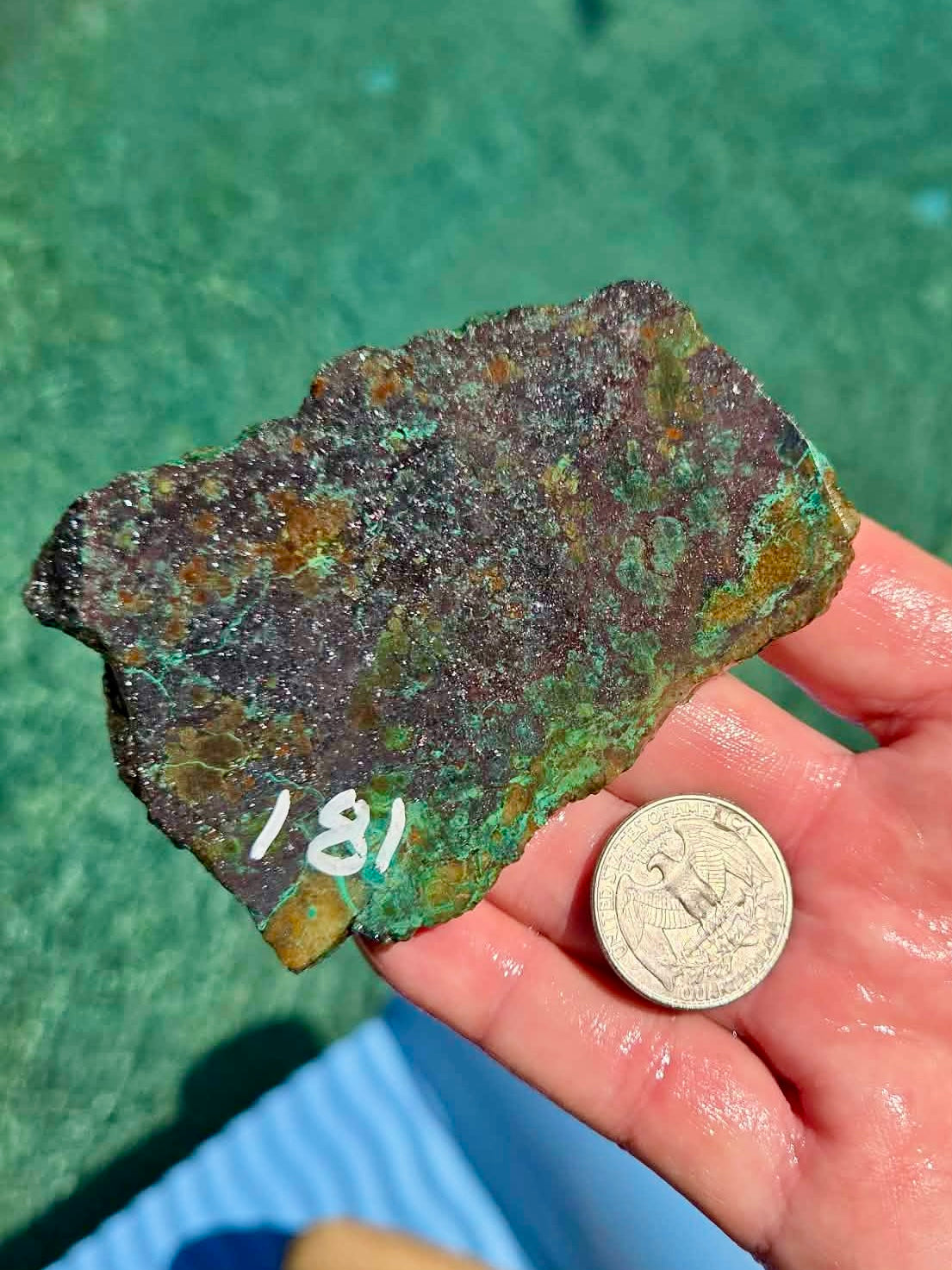 Planet Mine Chrysocolla Slab 176-183