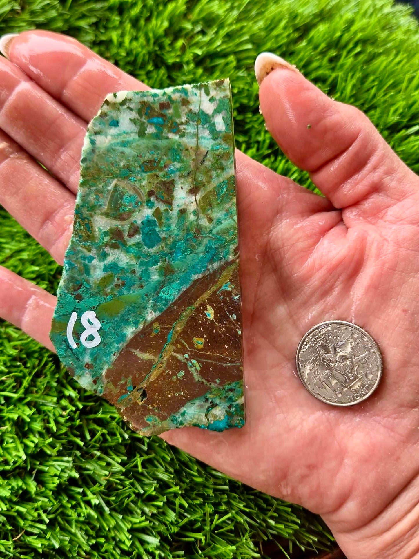 Globe Chrysocolla Slab 17-22