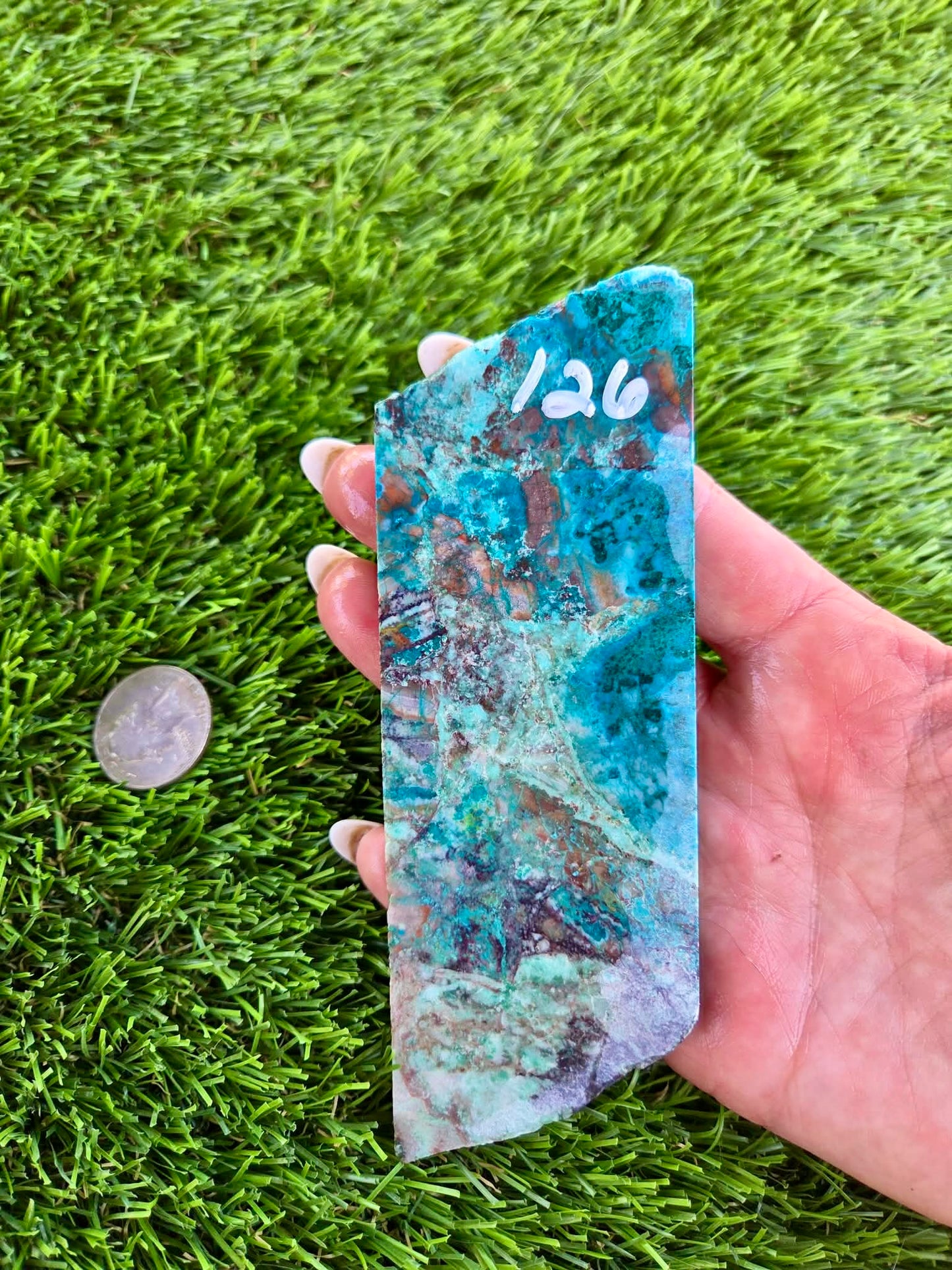 Globe Chrysocolla Slab 125-127