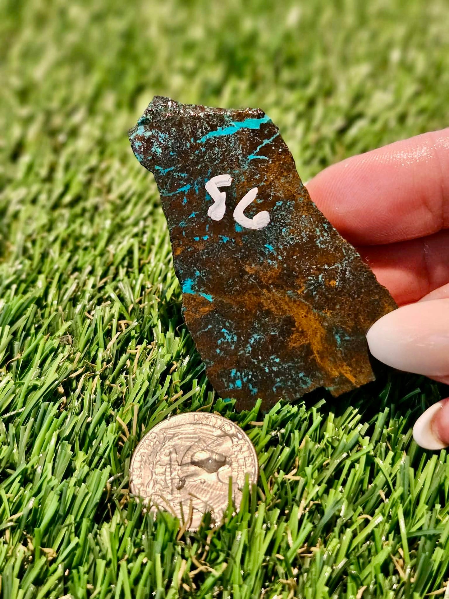 Globe Chrysocolla Slabs 85-90