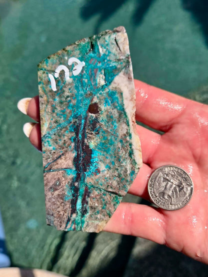 Planet Mine Chrysocolla 
Slab 171-175
