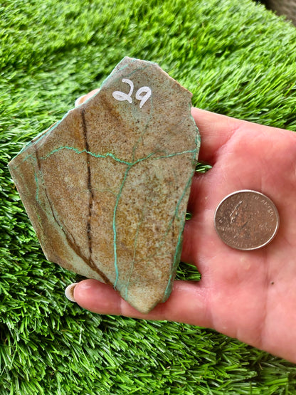 Globe Chrysocolla Slabs 27-31