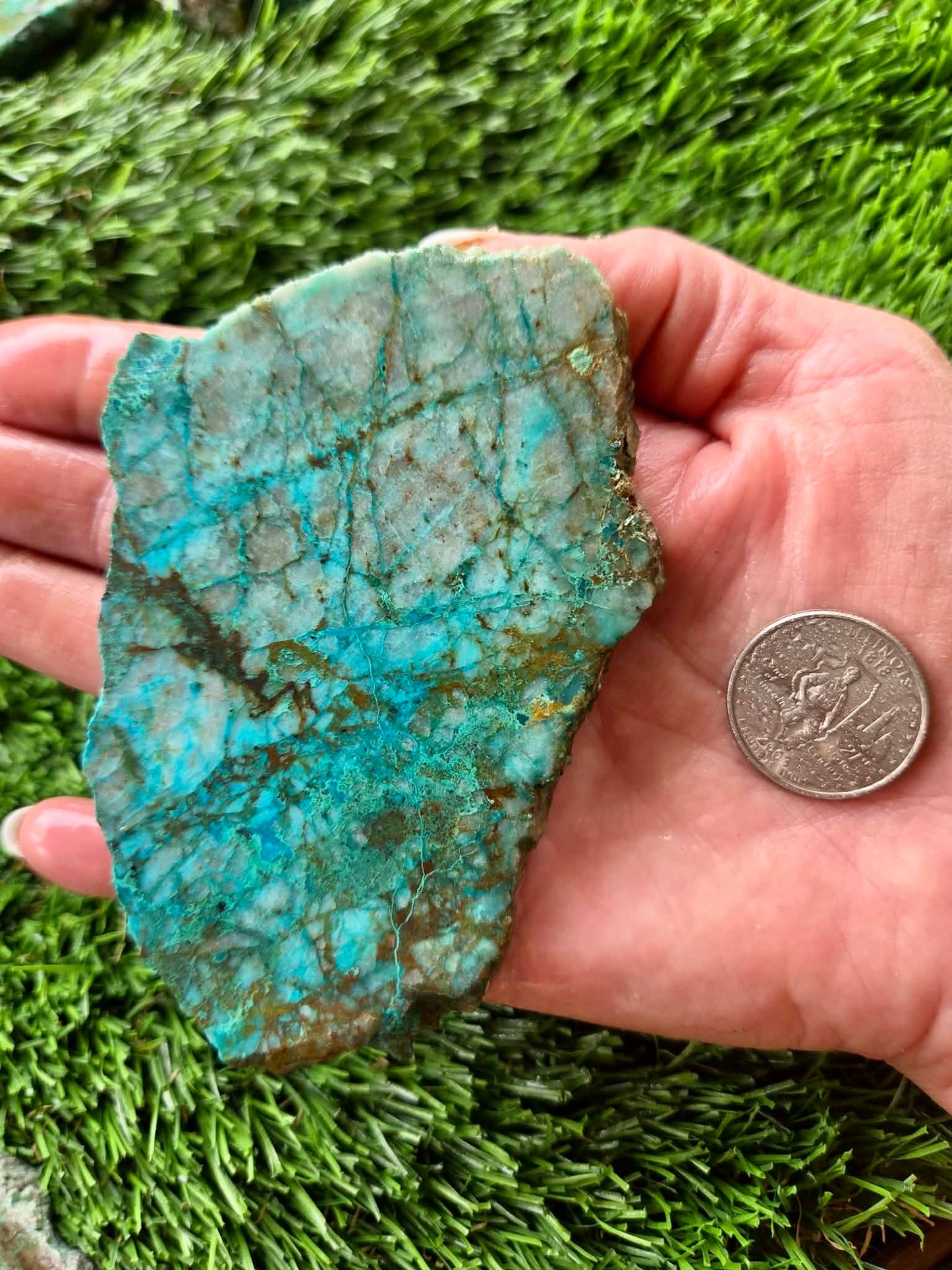 Globe Chrysocolla Slabs 23-26