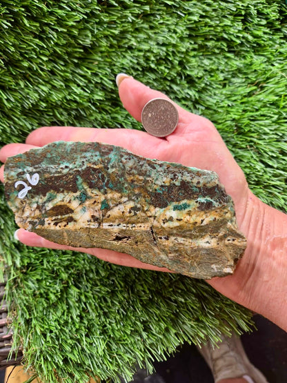 Globe Chrysocolla Slabs 23-26