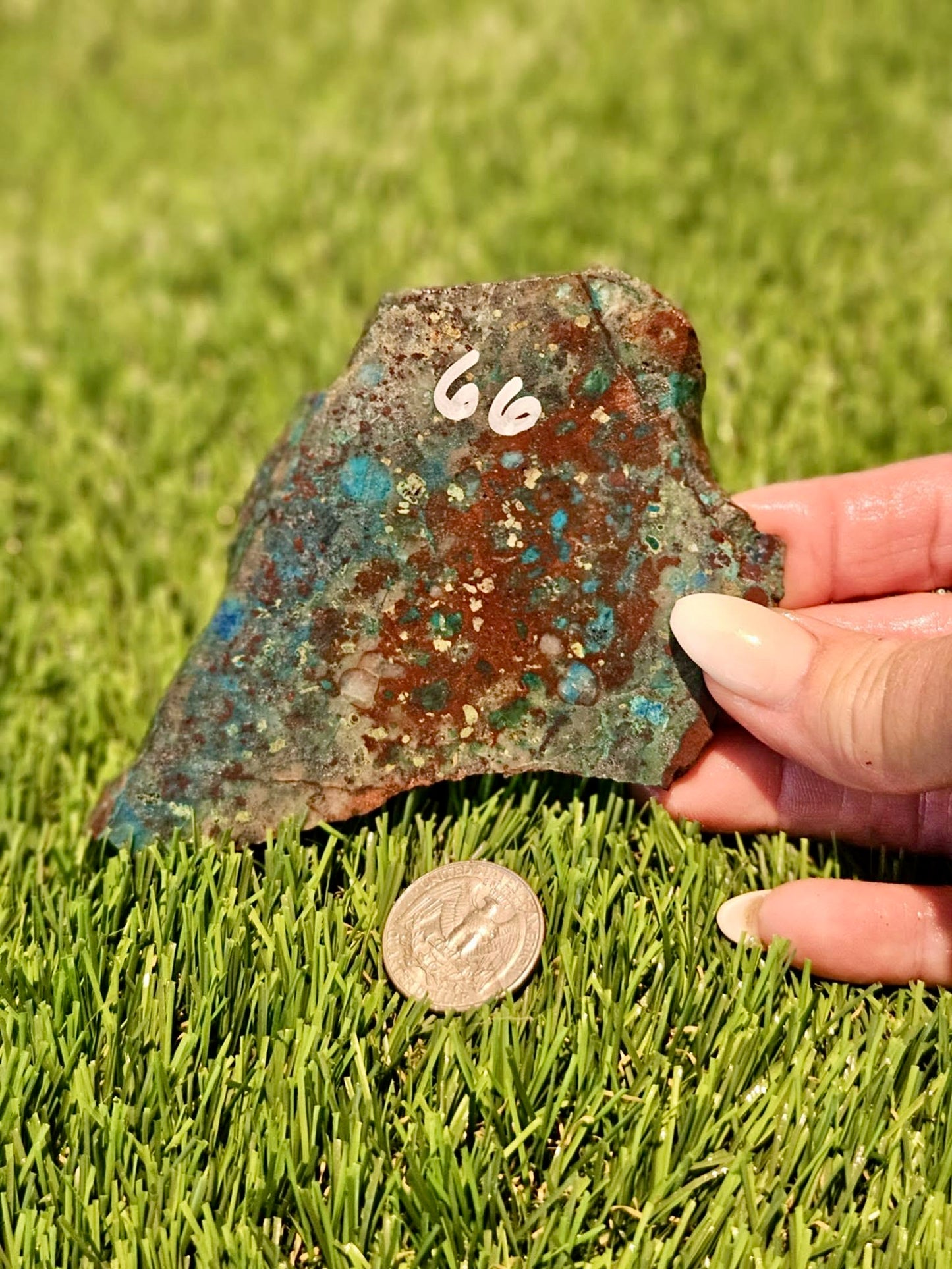 Globe Chrysocolla Slabs 61-66