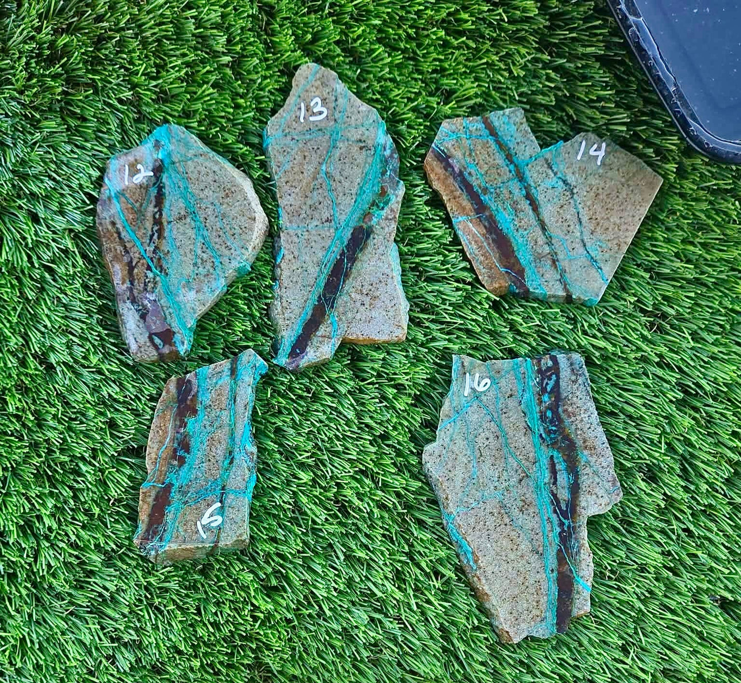Globe Chrysocolla Slab 12-16