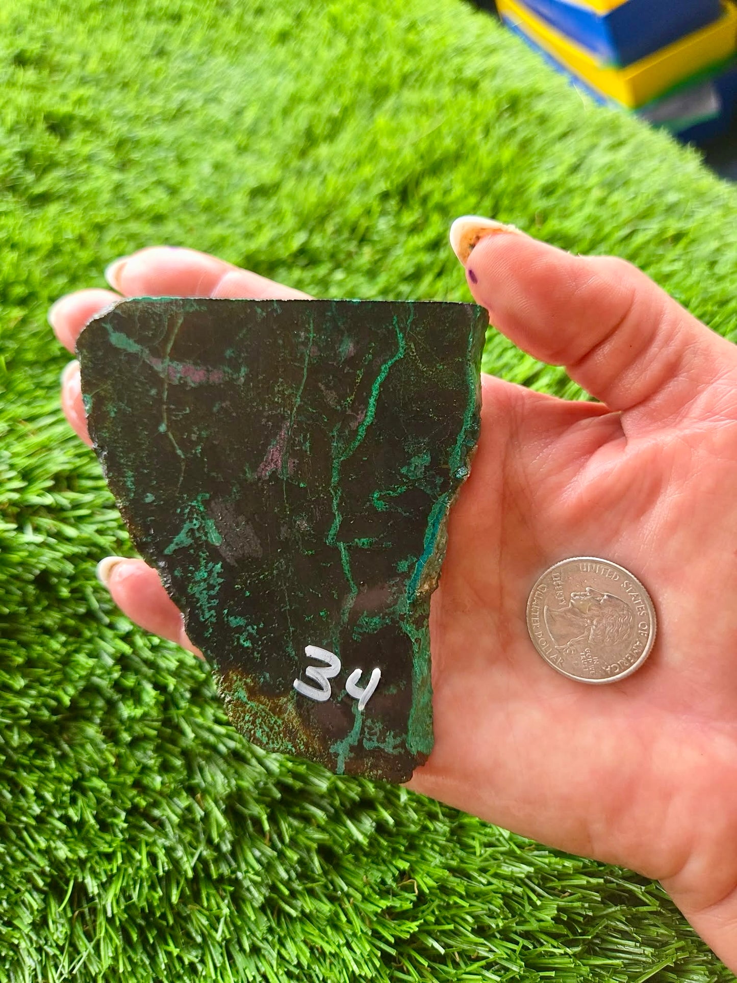 Globe Chrysocolla Slabs 32-36