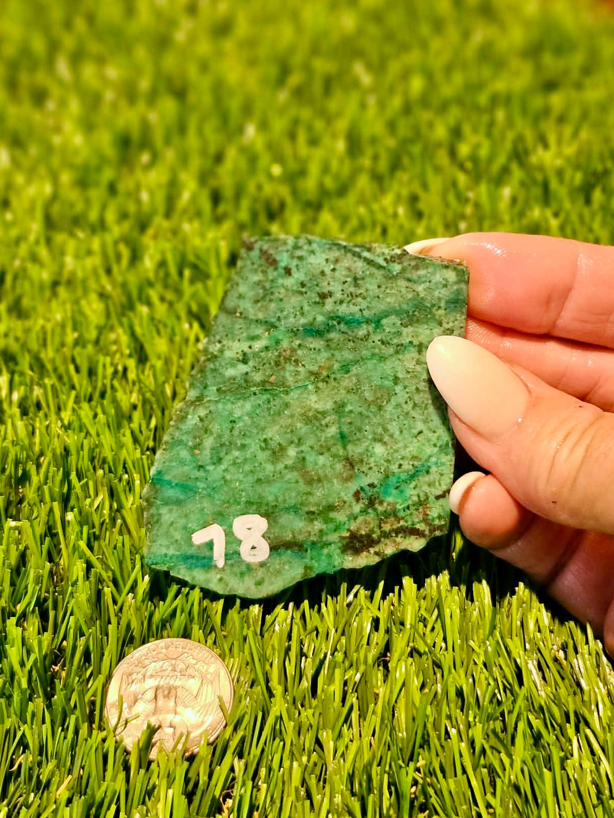 Globe Chrysocolla Slabs 73-78