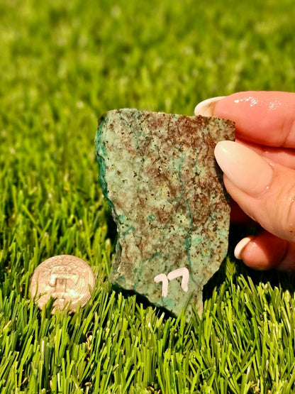 Globe Chrysocolla Slabs 73-78