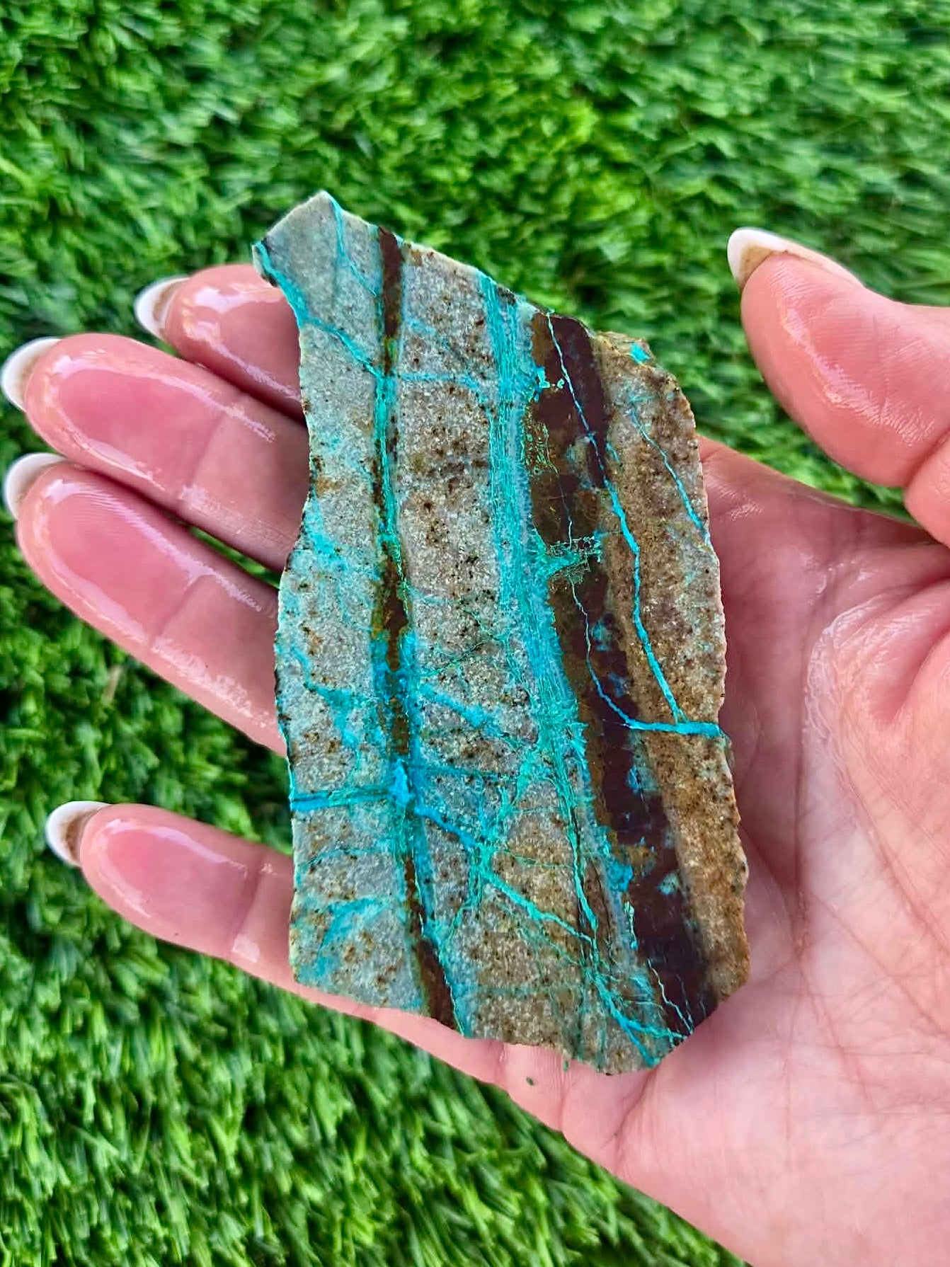 Globe Chrysocolla Slab 12-16