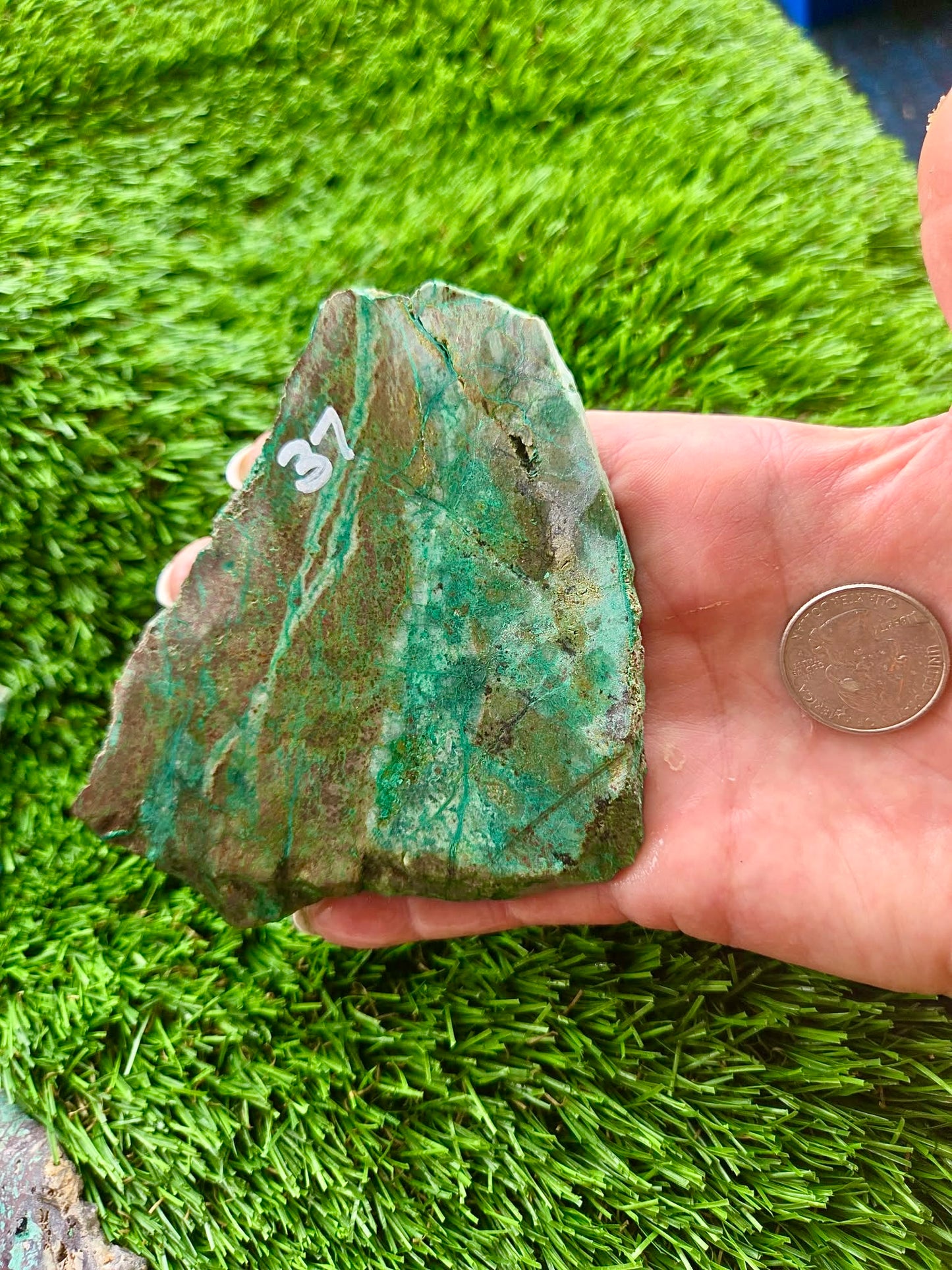 Globe Chrysocolla Slabs 37-40
