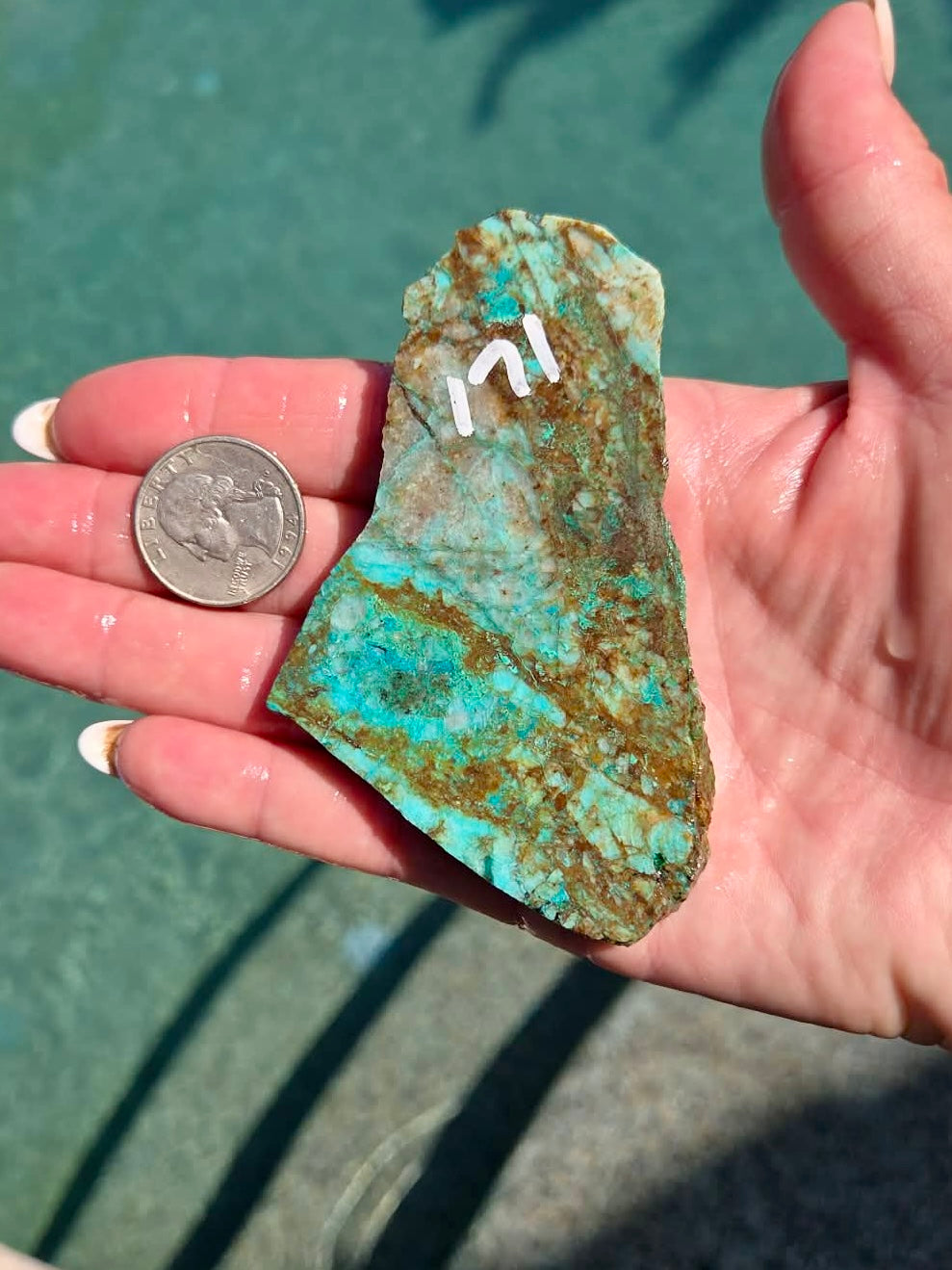 Planet Mine Chrysocolla 
Slab 171-175