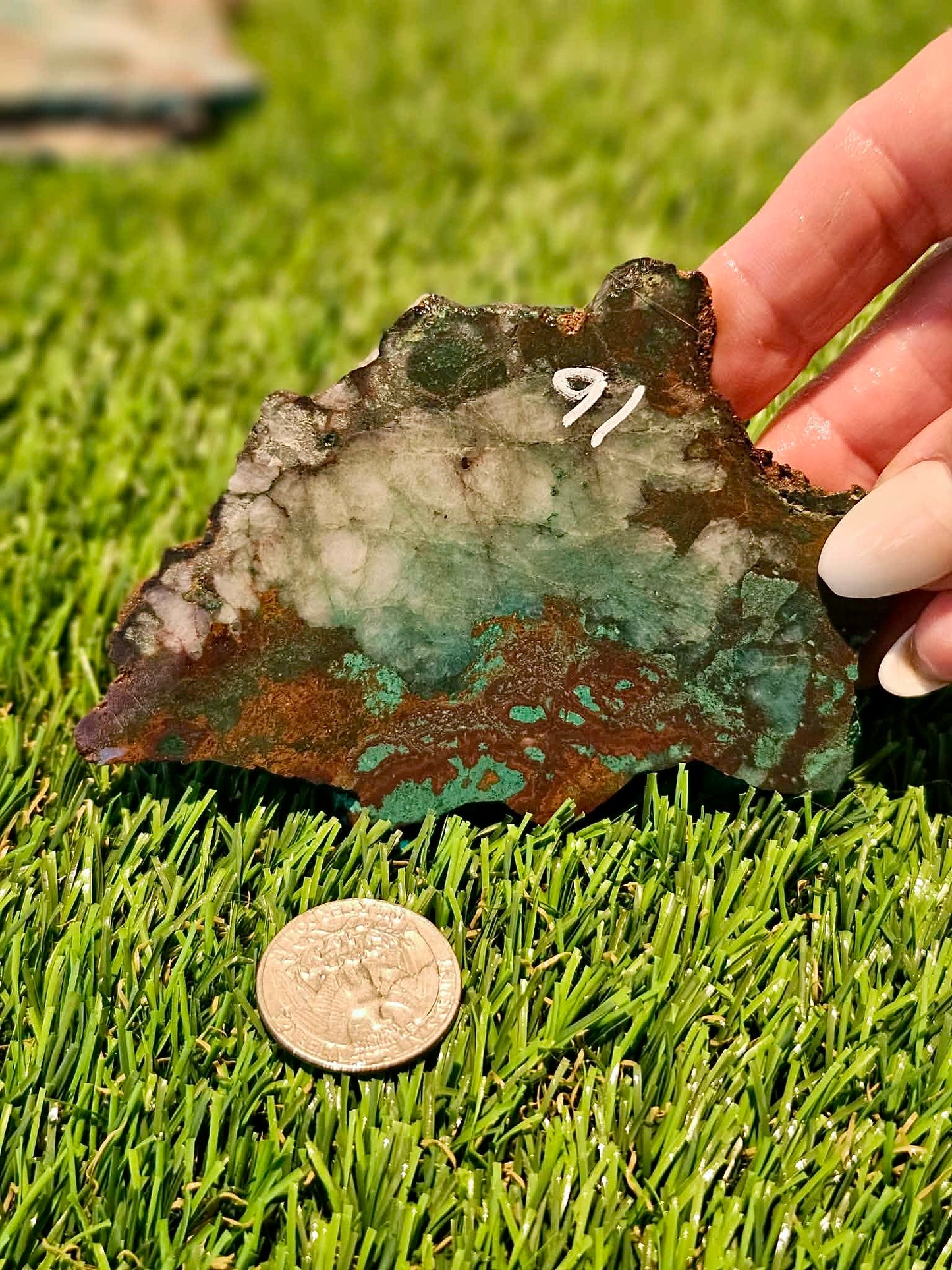 Globe Chrysocolla Slabs 91-94