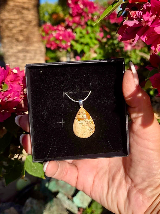 Earthly Cab Necklace-N5