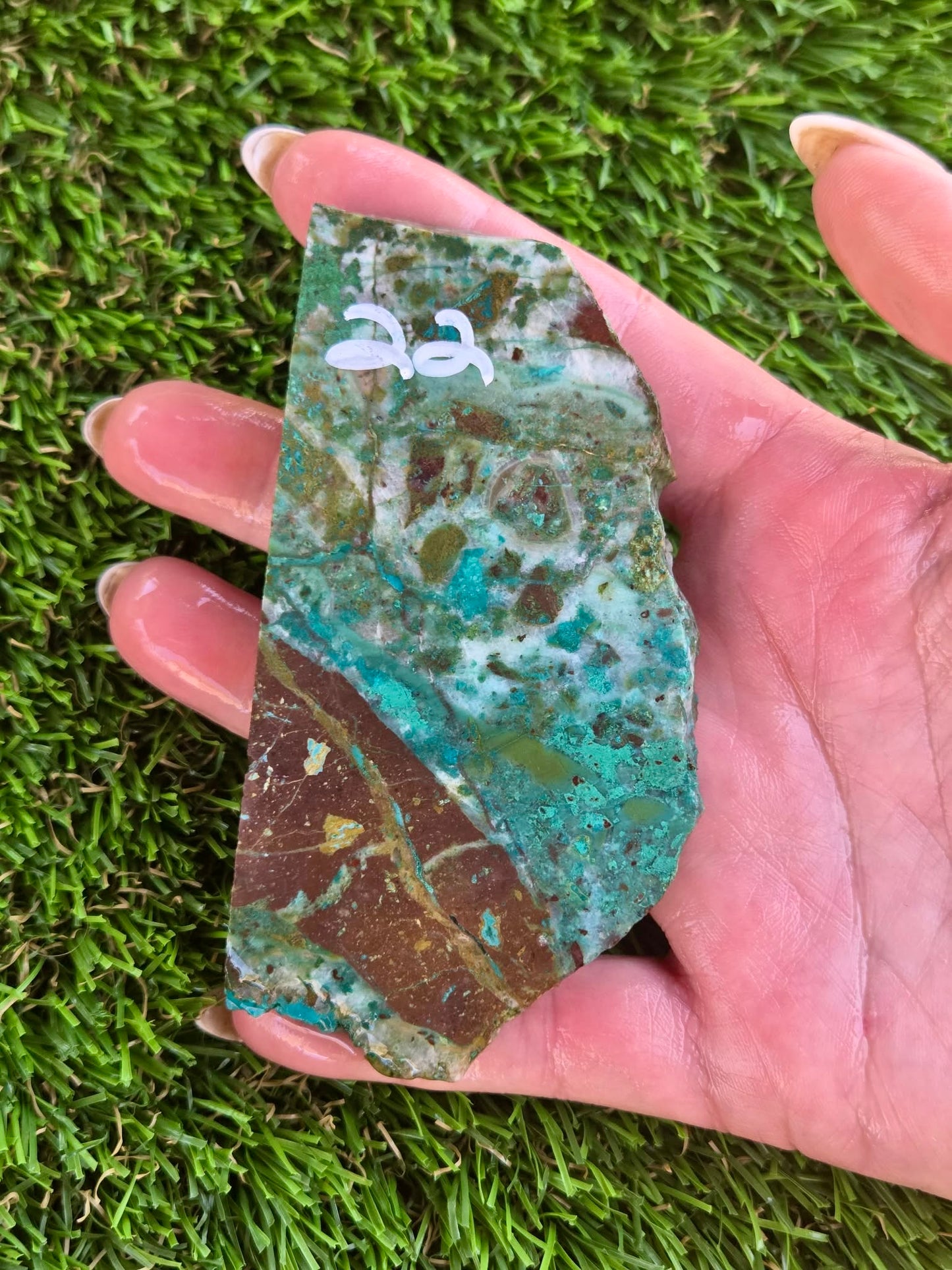 Globe Chrysocolla Slab A17-22