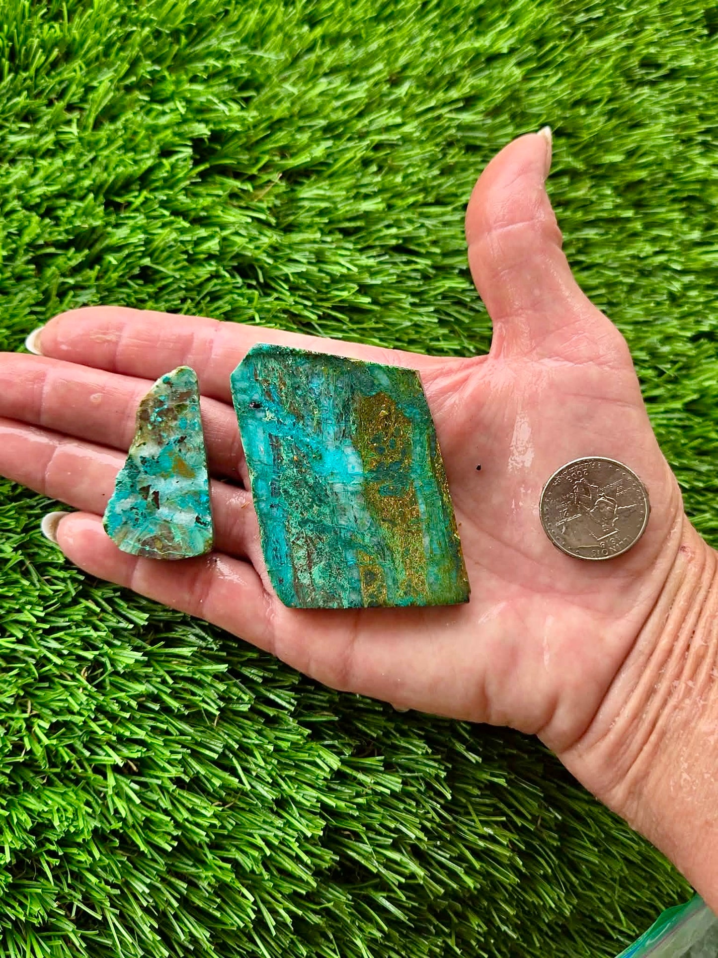 Globe Chrysocolla Slab Bundle -13