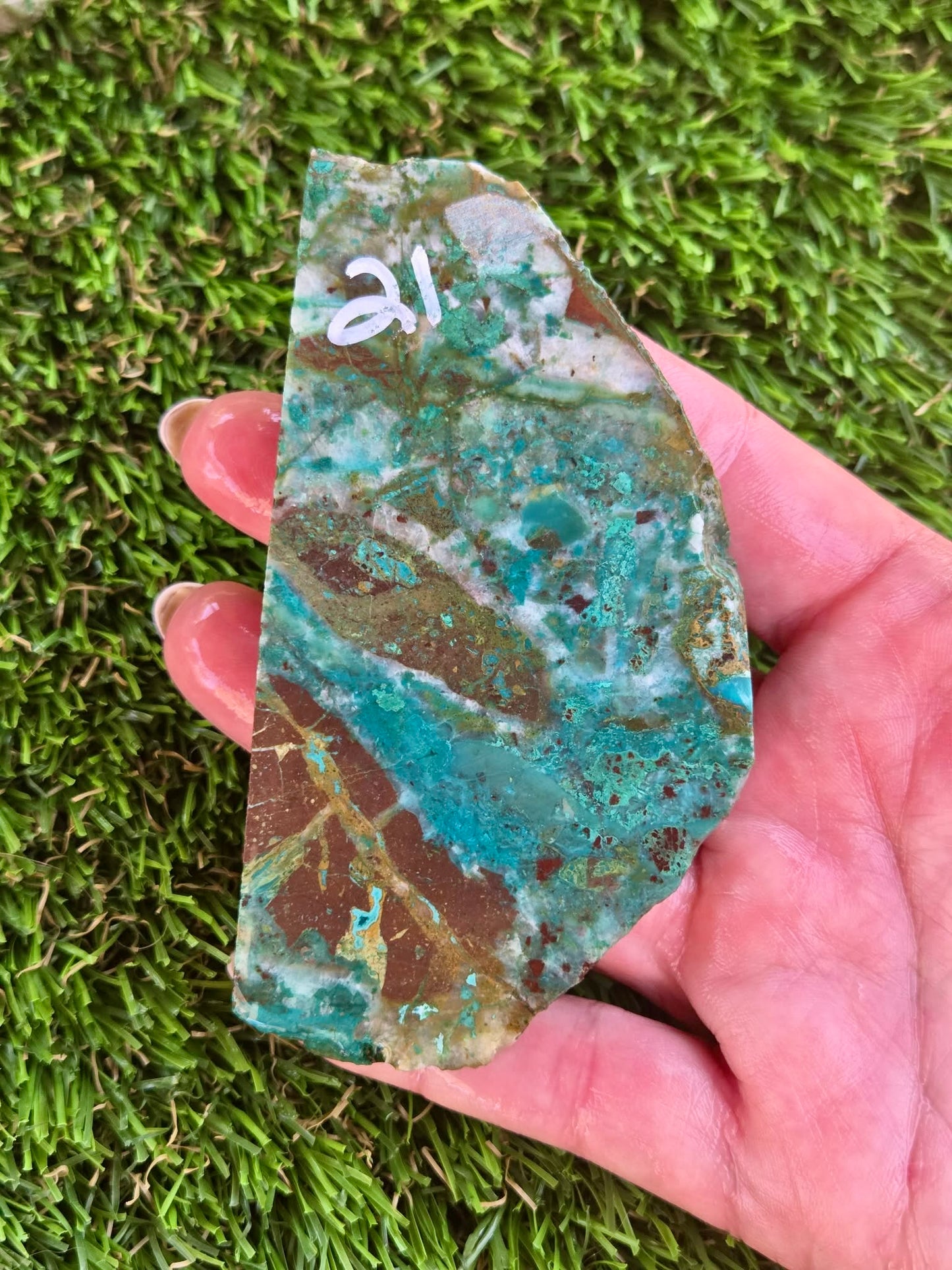 Globe Chrysocolla Slab A17-22