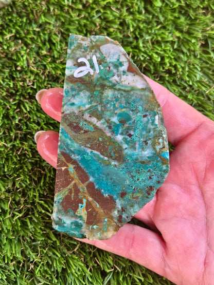 Globe Chrysocolla Slab A17-22