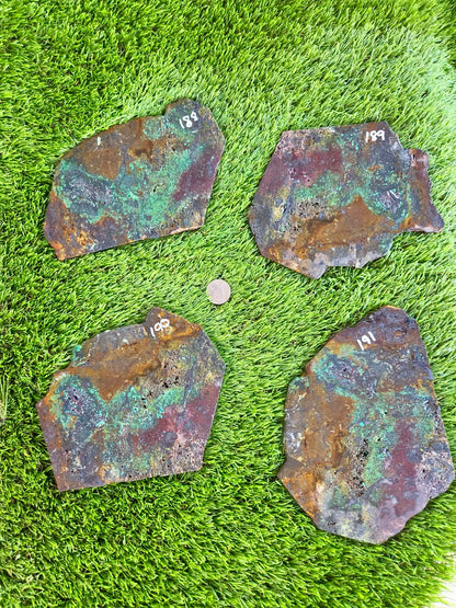 Plant Mine Chrysocolla slab 188-191