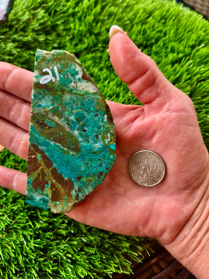 Globe Chrysocolla Slab 17-22