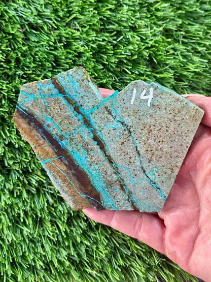 Globe Chrysocolla Slab 12-16