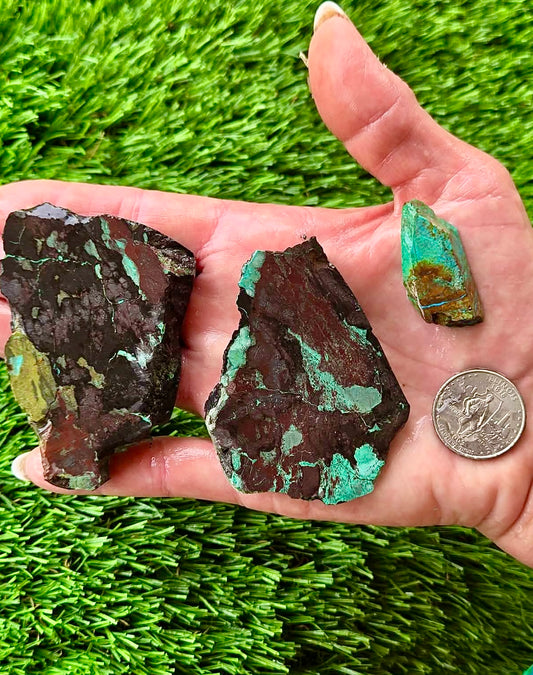 Globe Chrysocolla Slab Bundle -12