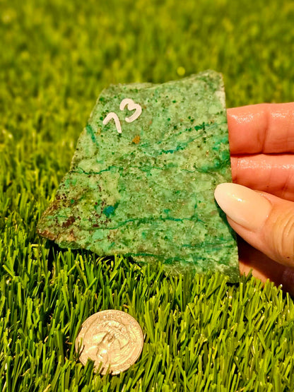 Globe Chrysocolla Slabs 73-78