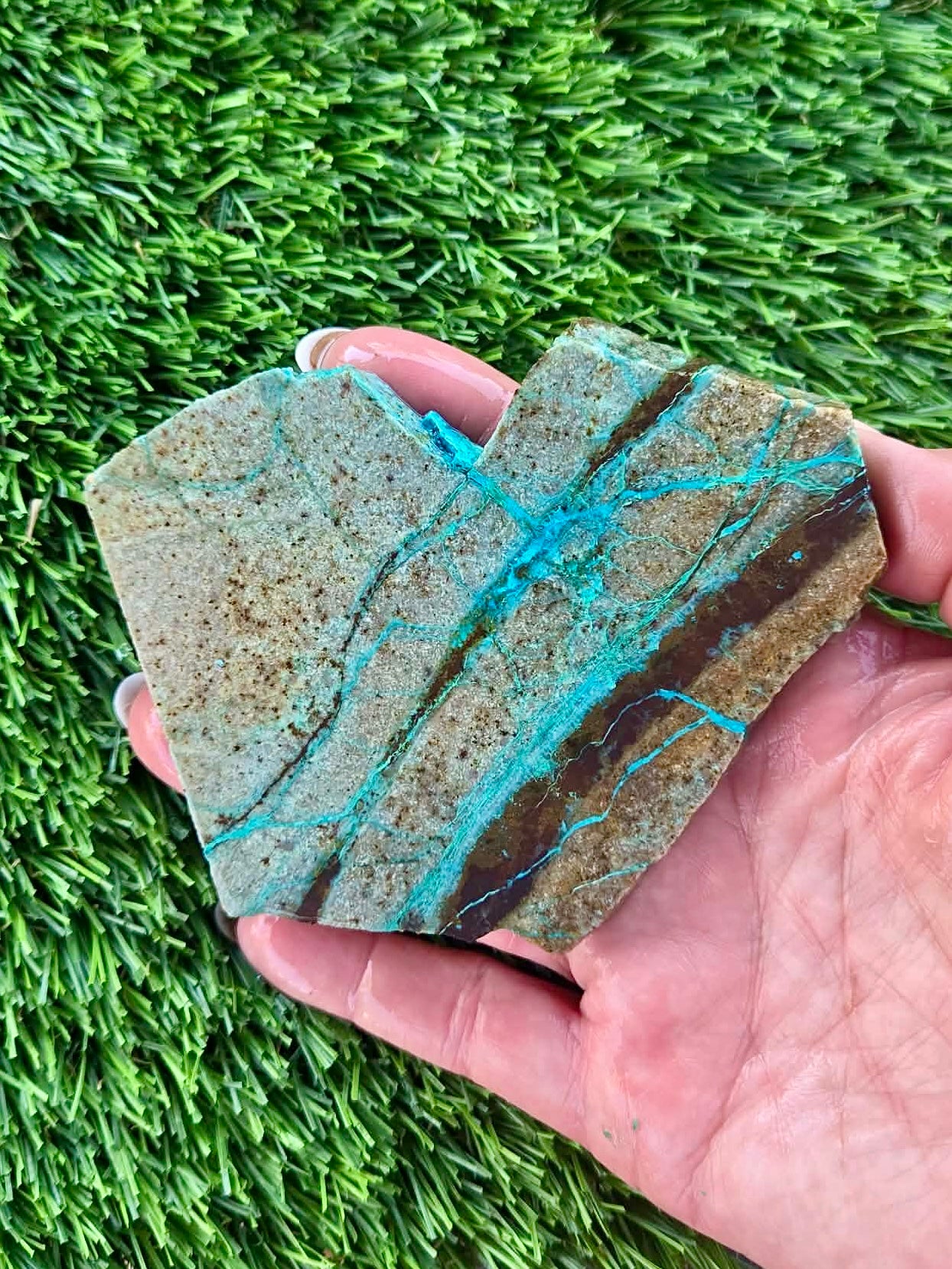 Globe Chrysocolla Slab 12-16