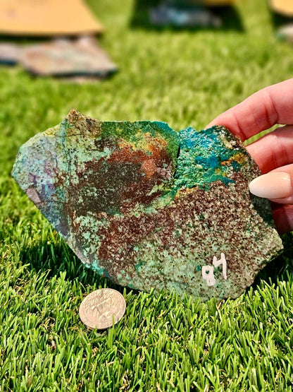 Globe Chrysocolla Slabs 91-94
