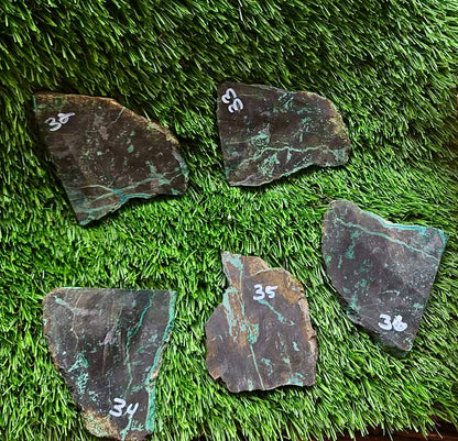 Globe Chrysocolla Slabs 32-36