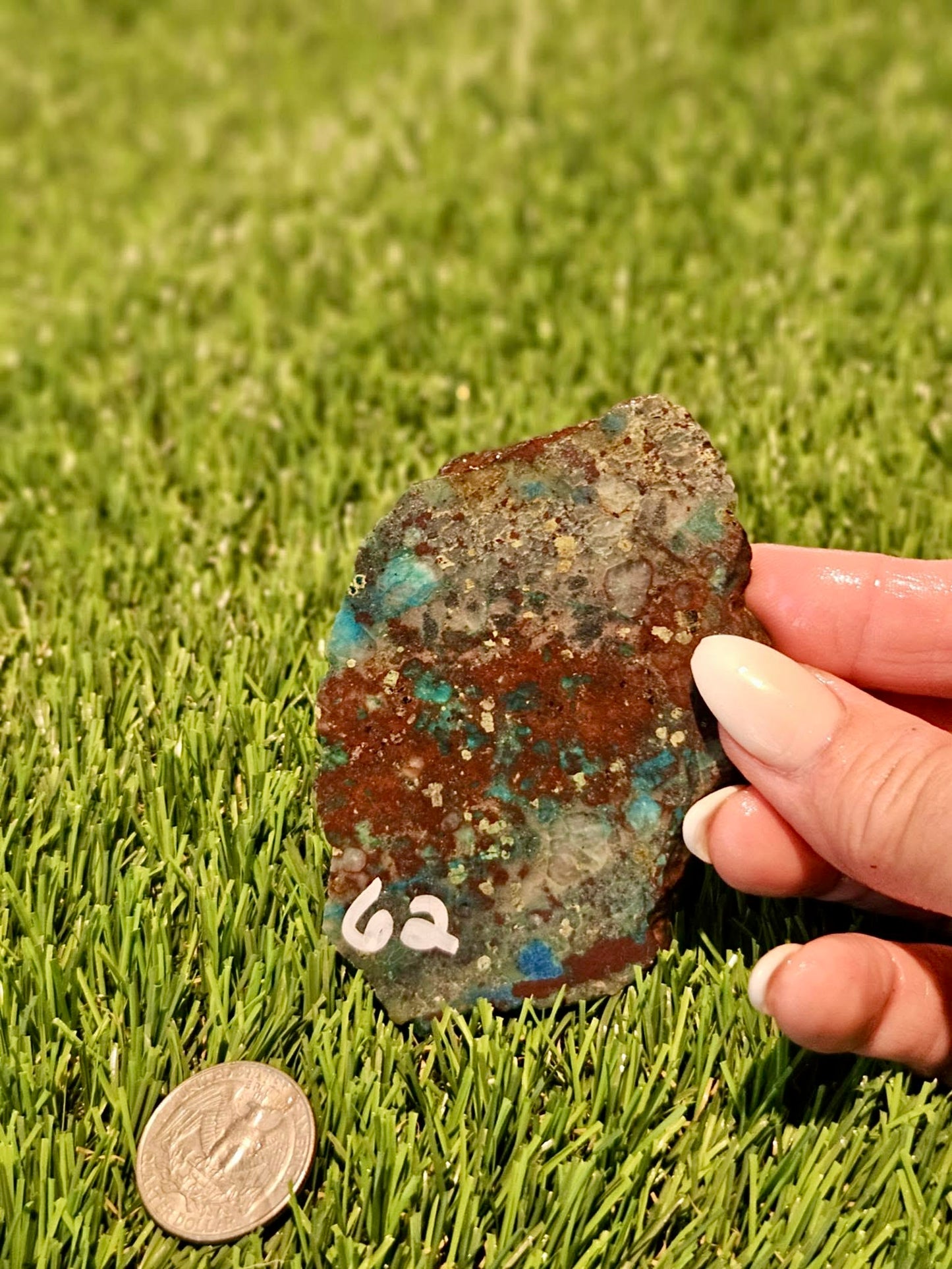 Globe Chrysocolla Slabs 61-66