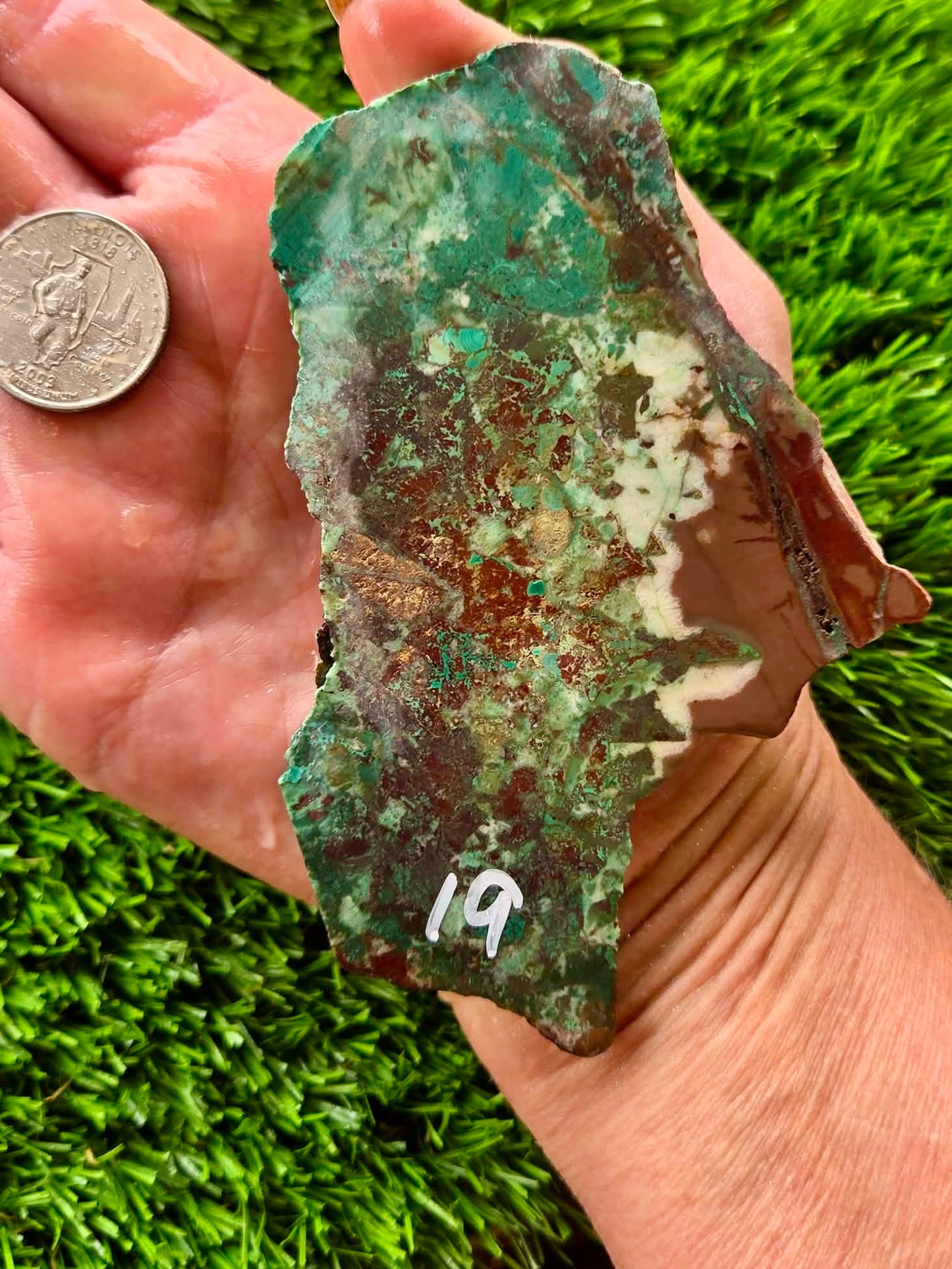 Globe Chrysocolla Slab 17-22