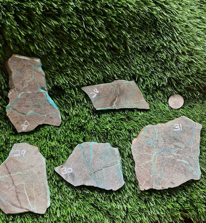 Globe Chrysocolla Slabs 27-31