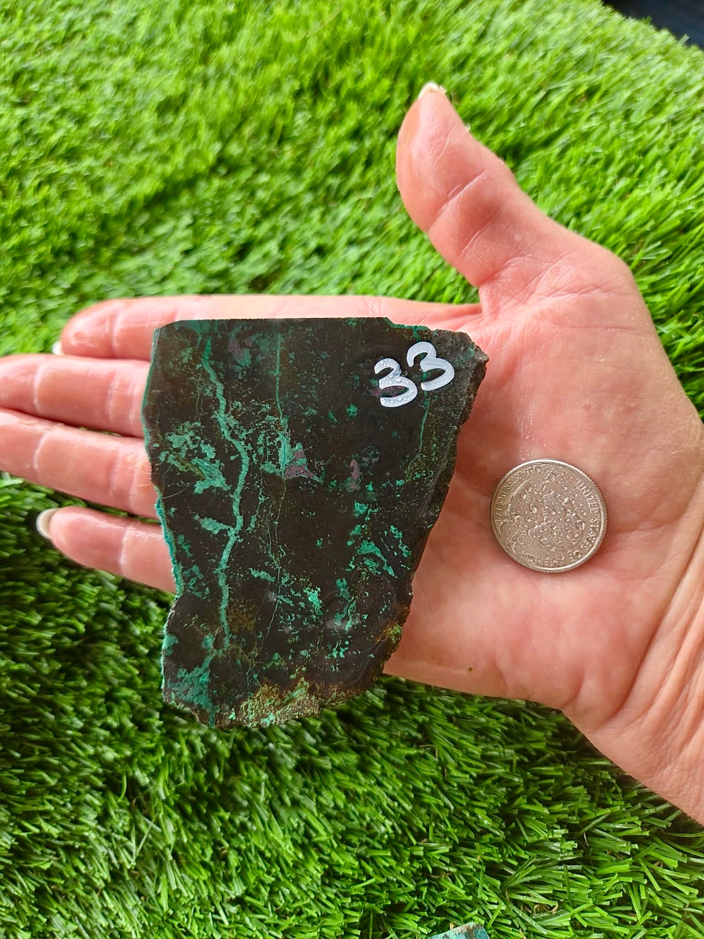 Globe Chrysocolla Slabs 32-36