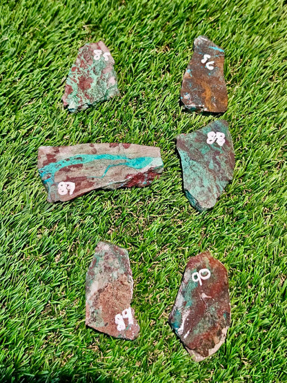 Globe Chrysocolla Slabs 85-90