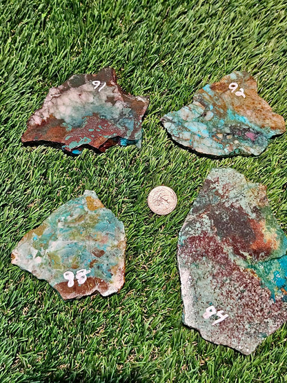 Globe Chrysocolla Slabs 91-94