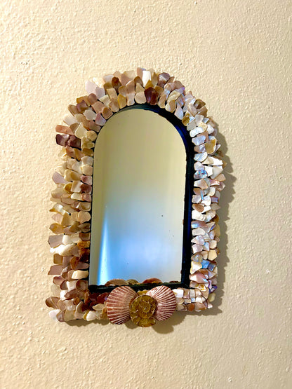 Handmade Natural Seashell Mirror