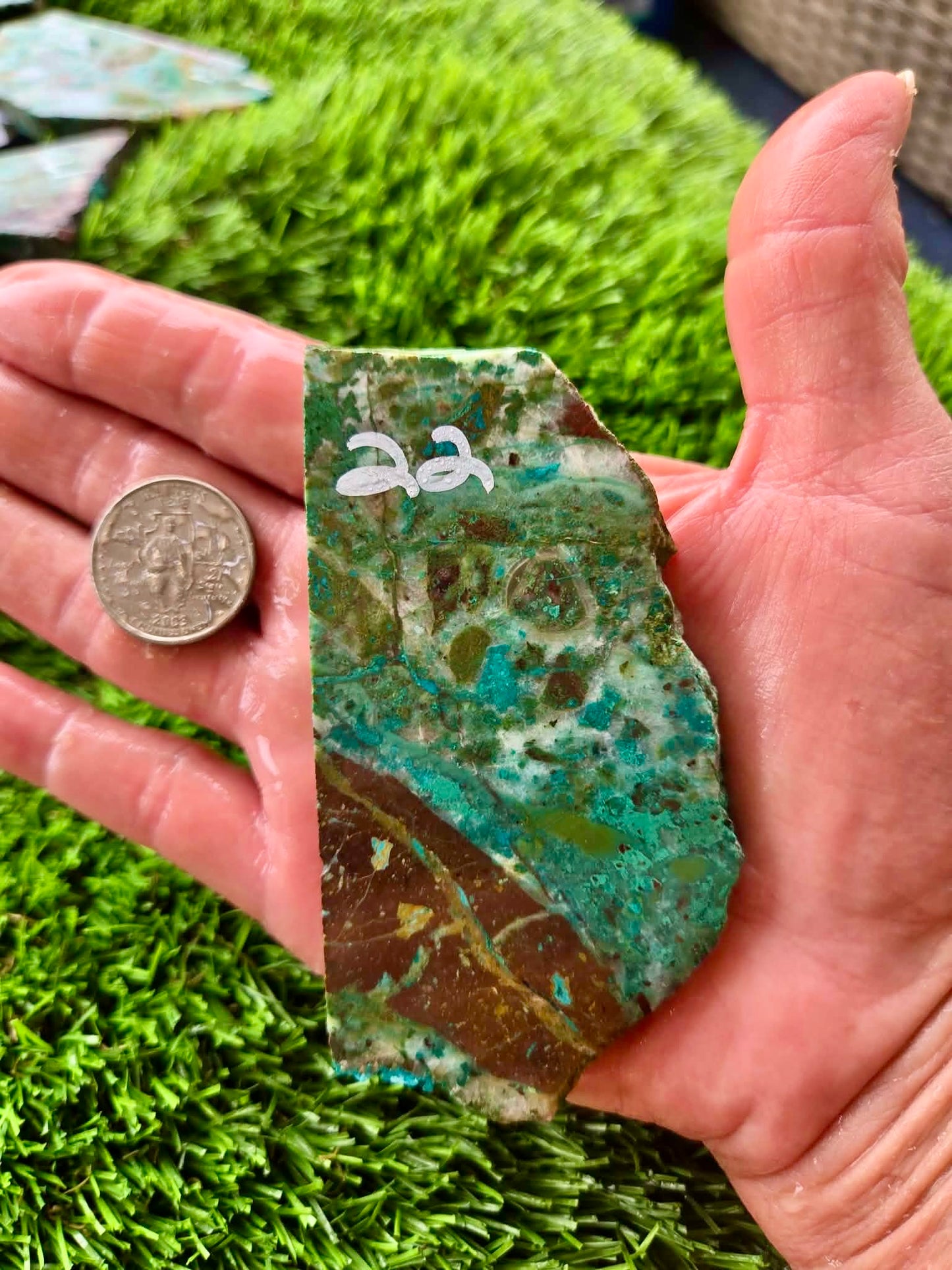 Globe Chrysocolla Slab 17-22