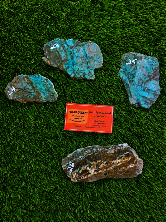 Globe Chrysocolla Slabs A23-26