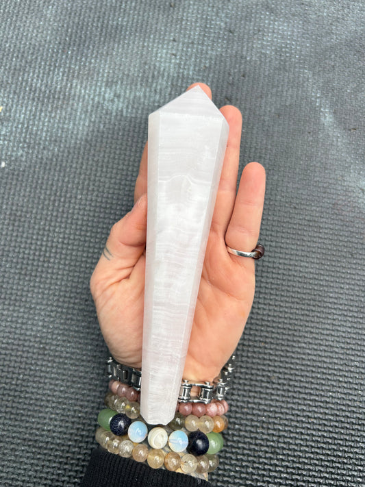 Selenite Crystal Wand