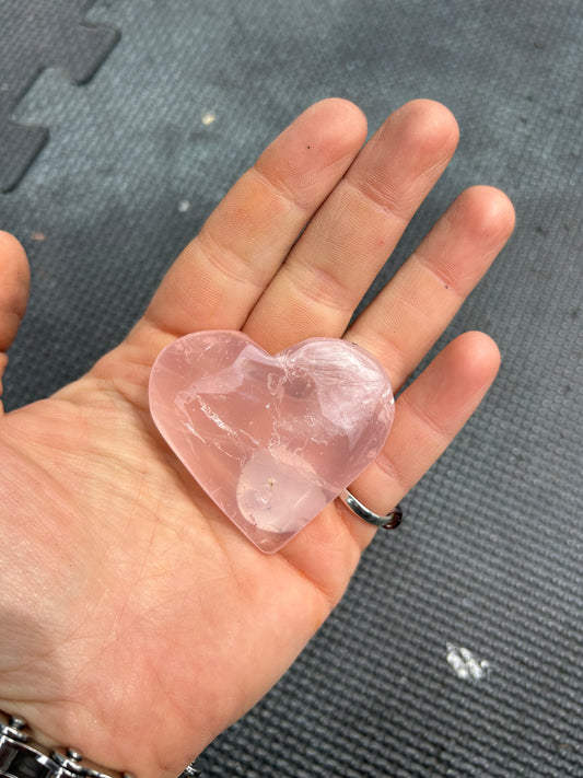 Rose Quartz Crystal Heart