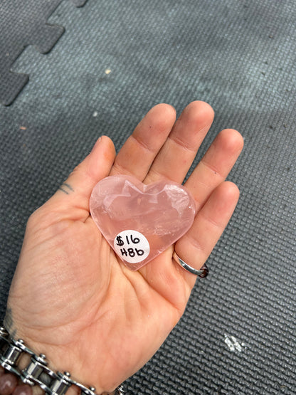 Rose Quartz Crystal Heart
