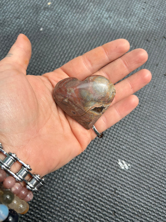 Jasper Crystal Heart