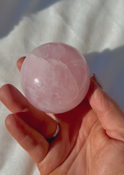 Stunning Natural Rose Quartz Crystal Spheres 304g-2642g