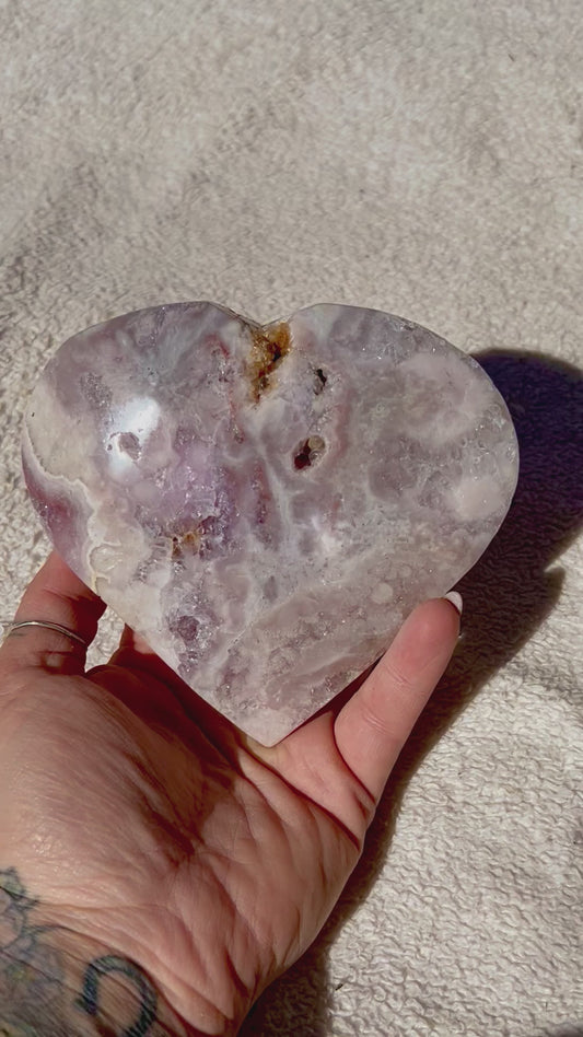 Beautiful Druzy Lavendar Pink Amethyst Hearts 90g-568g