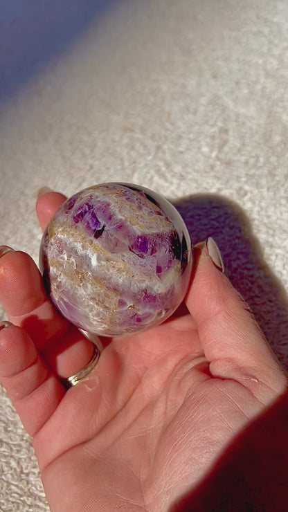 Dream Amethyst Chevron Crystal Spheres 266g-936g